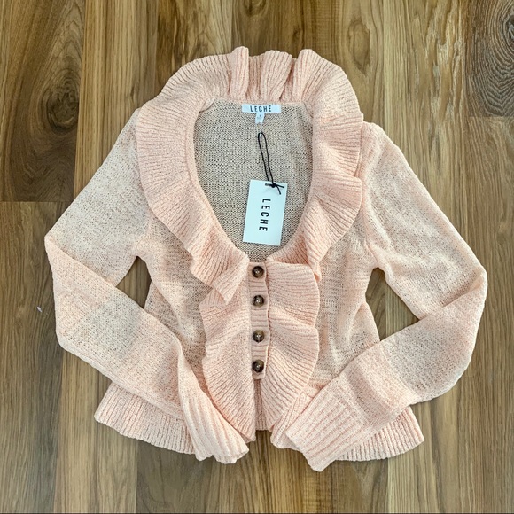 F21 Open Ruffle Cardigan - Picture 5 of 6